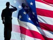 American Flag Military Salutes
