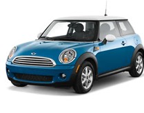 Blue Mini Cooper Car