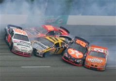 NASCAR Crash Pile Up