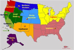 National Geographic Us Map Regions
