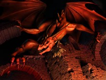 Scary Red Dragon