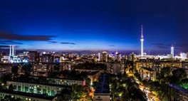 Grau Skyline Berlin   Night Architektur